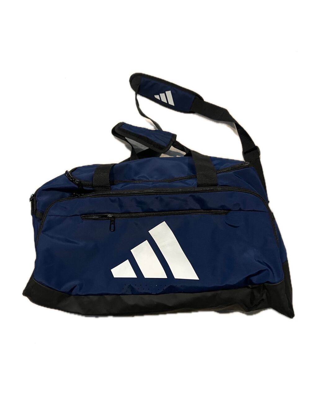 Adidas Defender Medium 20"x12"x10" Blue Black White Duffel